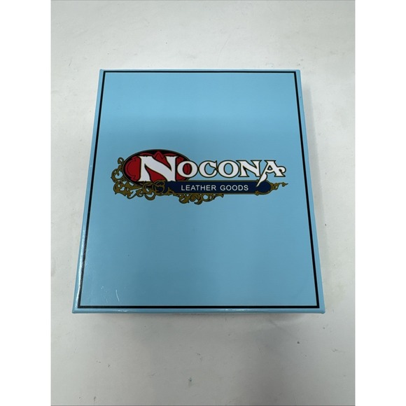 Nocona Western Mens Money Clip Wallet Leather Vintage Ostrich Brown N5487702 - Picture 6 of 6